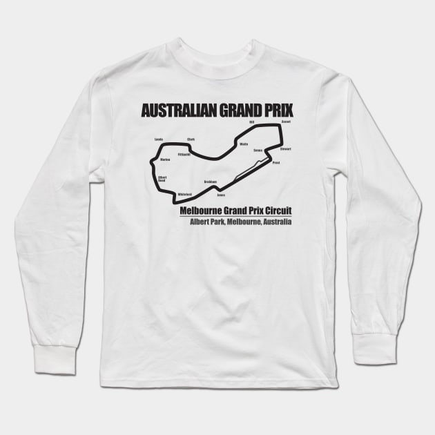 Australian Grand Prix LS Long Sleeve T-Shirt by Chicanery